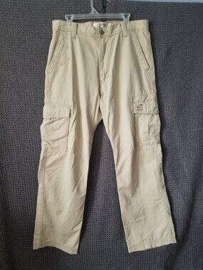 Levi's Cargo Loose Straight Fit Pants Khaki Men's 34 x 32